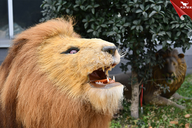 仿真獅子 仿真皮毛動物模型