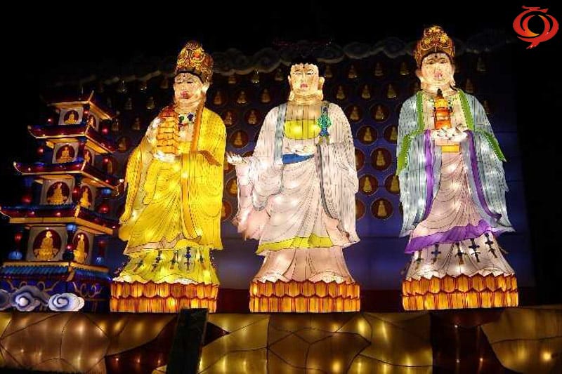 佛像主題花燈，大足石刻燈會(huì)