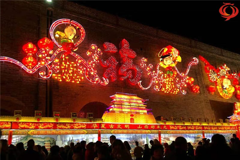 山西大同燈會花燈制作