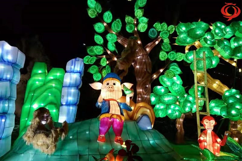 豬年主題元素花燈