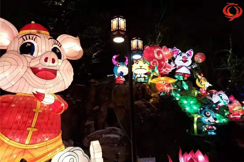 生肖豬元素主題花燈