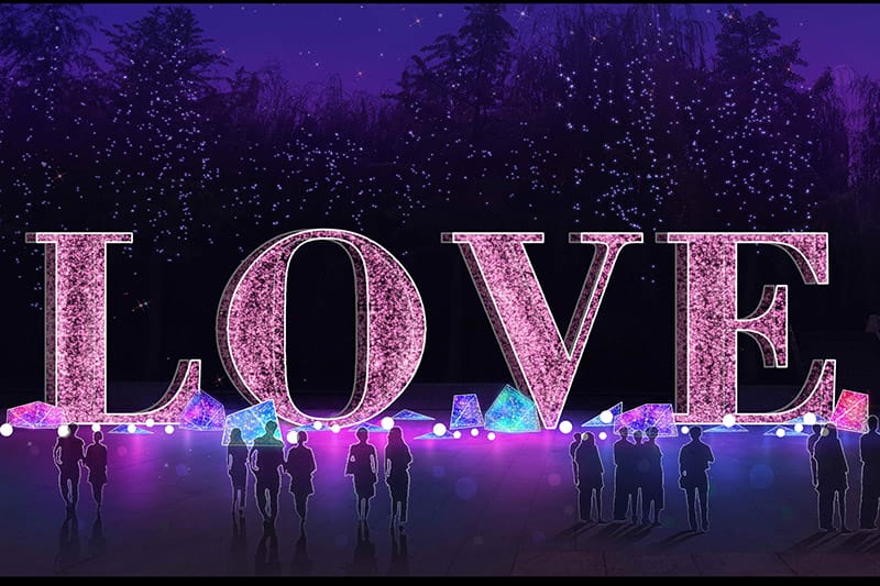 LOVE浪漫愛(ài)情主題花燈